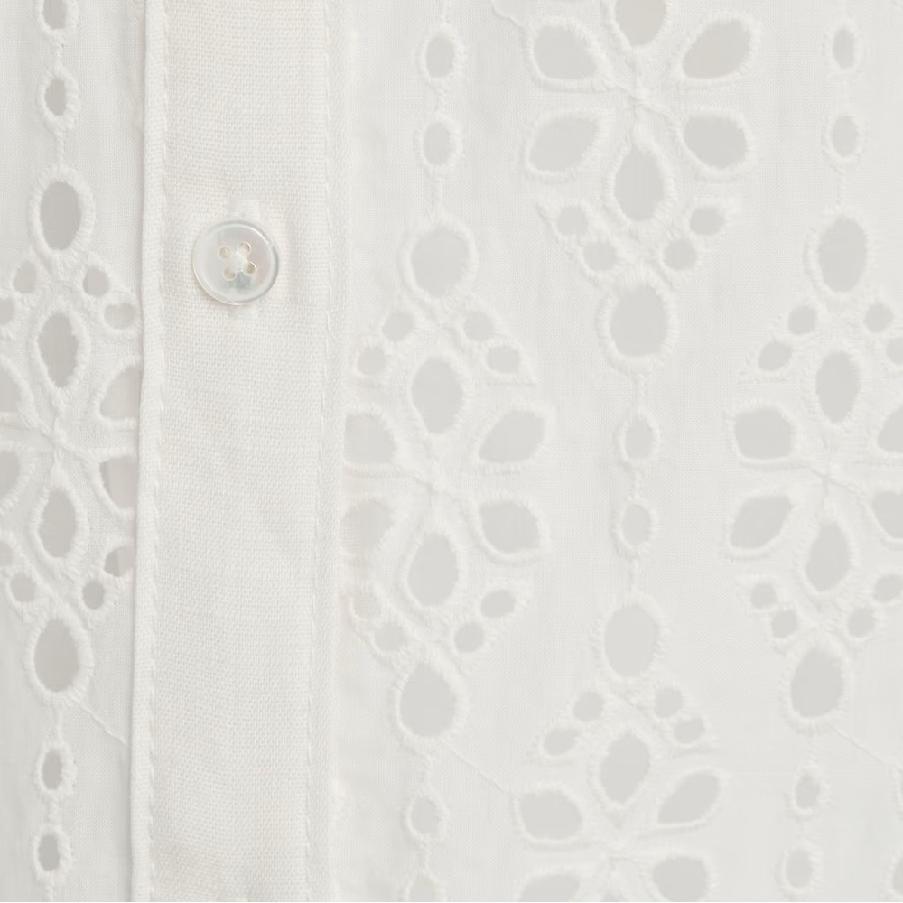 NWT Veronica Beard Rafaela White Eyelet Lace Mini Dress - Size 4 - Picture 7 of 14